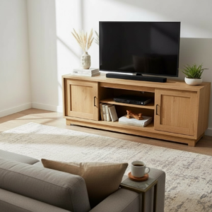 entertainment center tv stand white oak