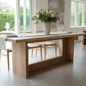 modern farmhouse dining table trestle table