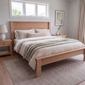 Bed Frame Solid White Oak