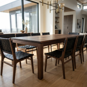 Modern Elegant Dining Table with Raised Top